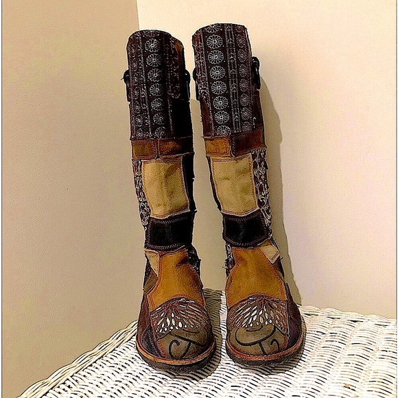 Timberland LTD Edition Patchwork Boots Size 8 - Picture 3 of 6